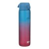 Butelka bidon na wodę ION8 1000 ml Motivator z pomiarką czasową Gradient niebiesko-różowa  (nowa nakrętka)